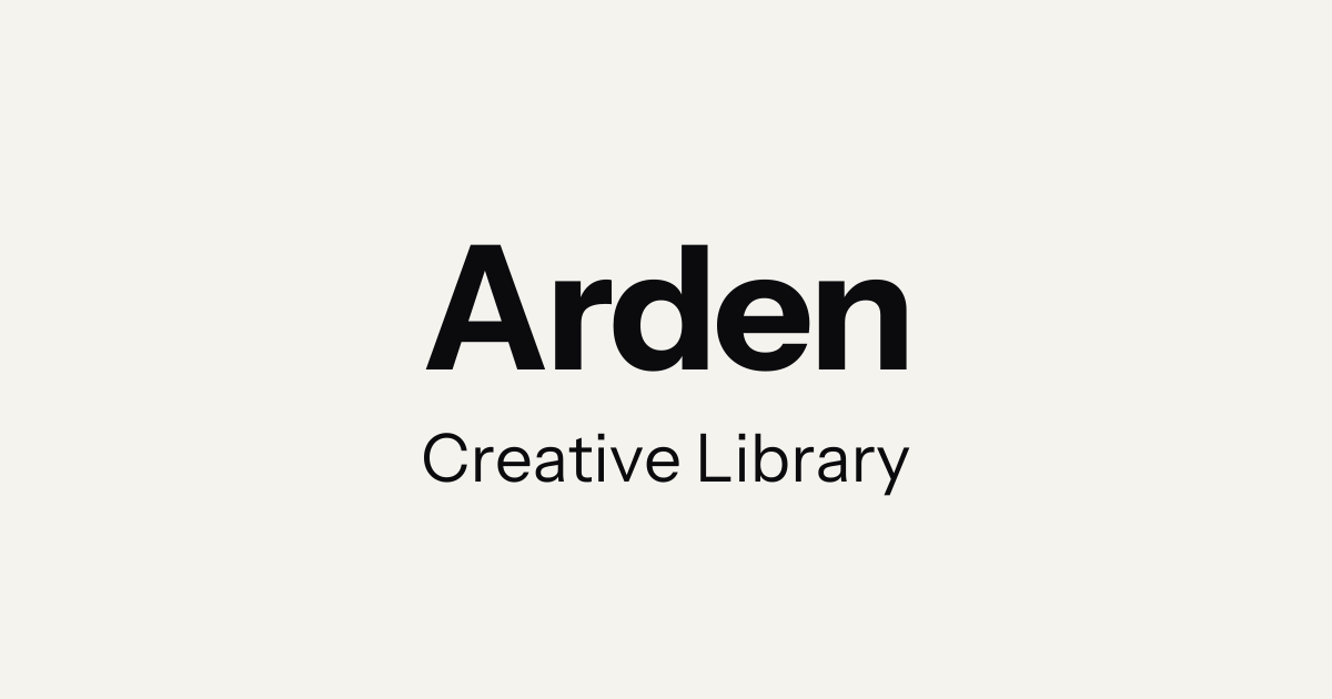 Arden — Creative Library